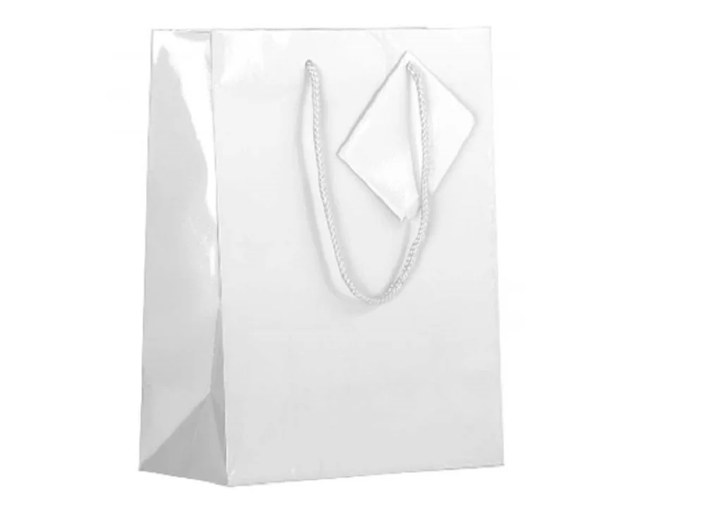 bulk 24 Jumbo Matte White Gift Bags 53cm