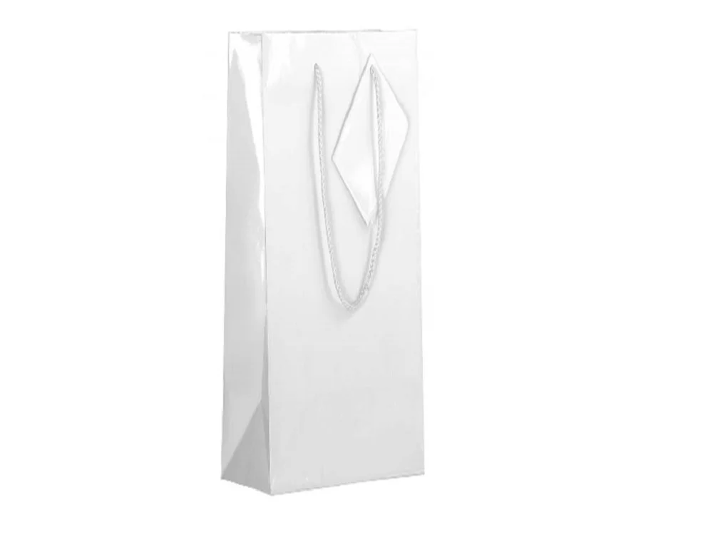 bulk 24 Bottle Gift Bags Matte White 36cm