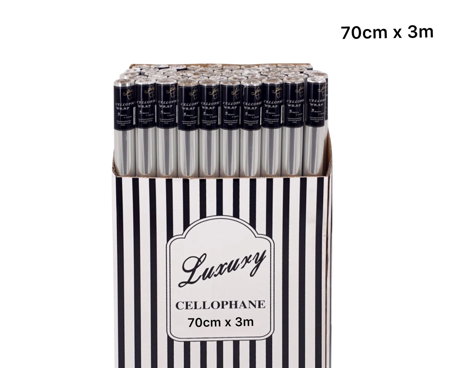 bulk 50 Cellophane 70cmx3m on 38mm Core