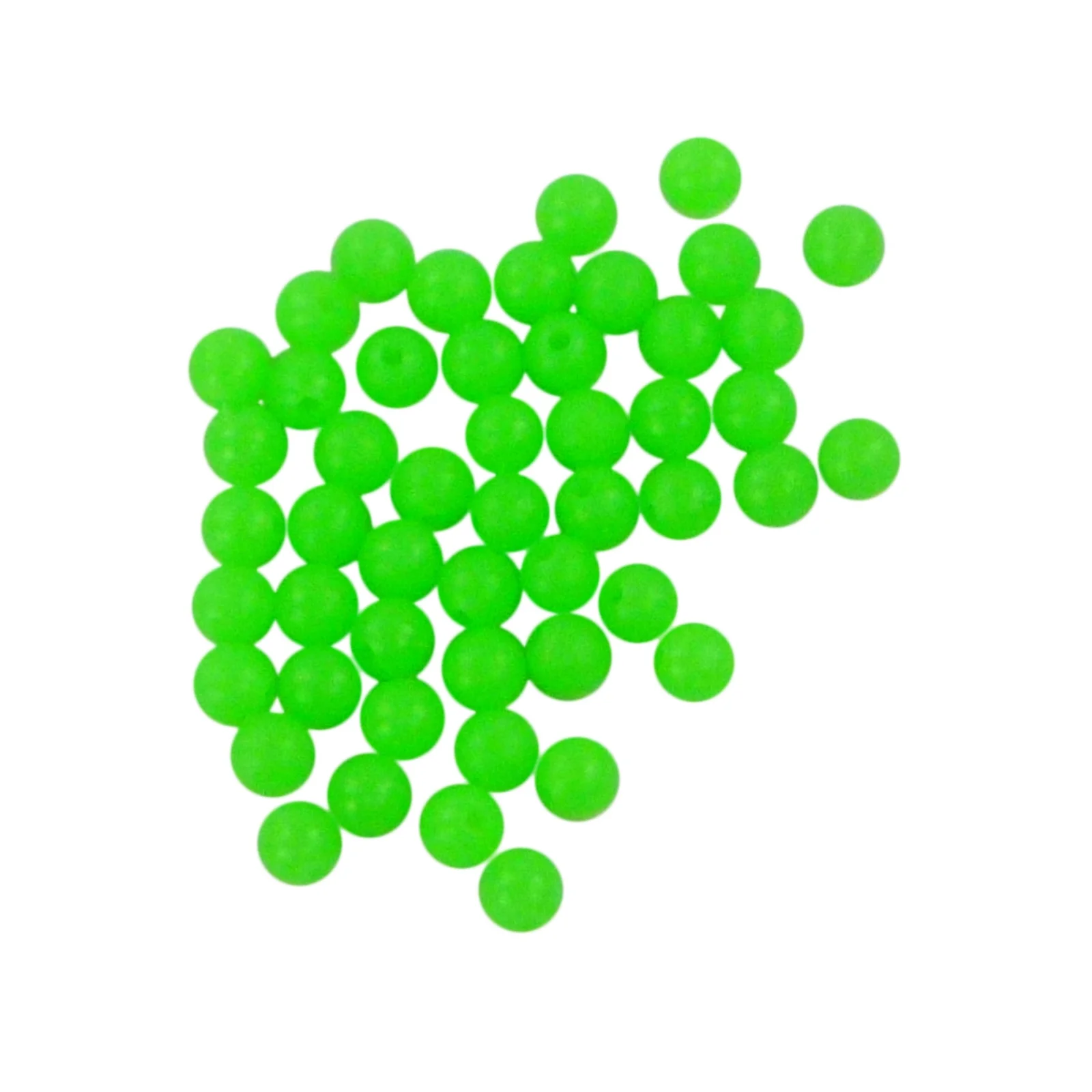 Swimerz Beads, 6mm, Lumo Green, 50 pack