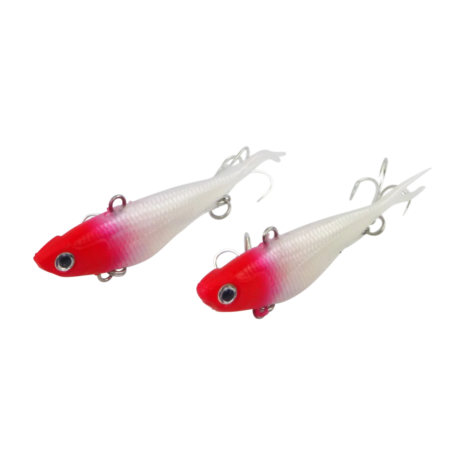 Swimerz 95mm Soft Vibe, Red Head, 2 pack