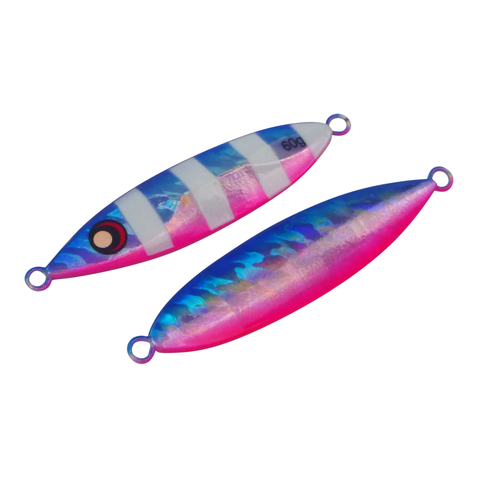 Finesse Slow Pitch Flutter Jig, 60gm, Blue Blush, 2 pack