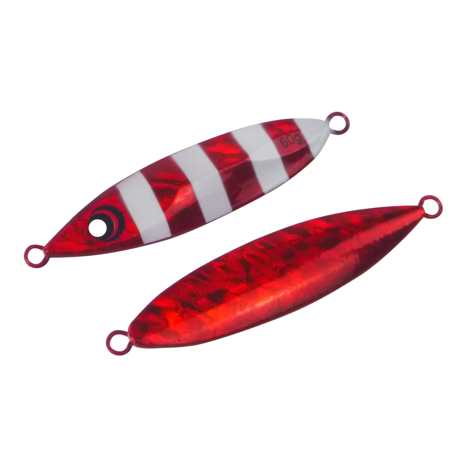 Finesse Slow Pitch Flutter Jig, 60gm, Ruby Flash, 2 pack