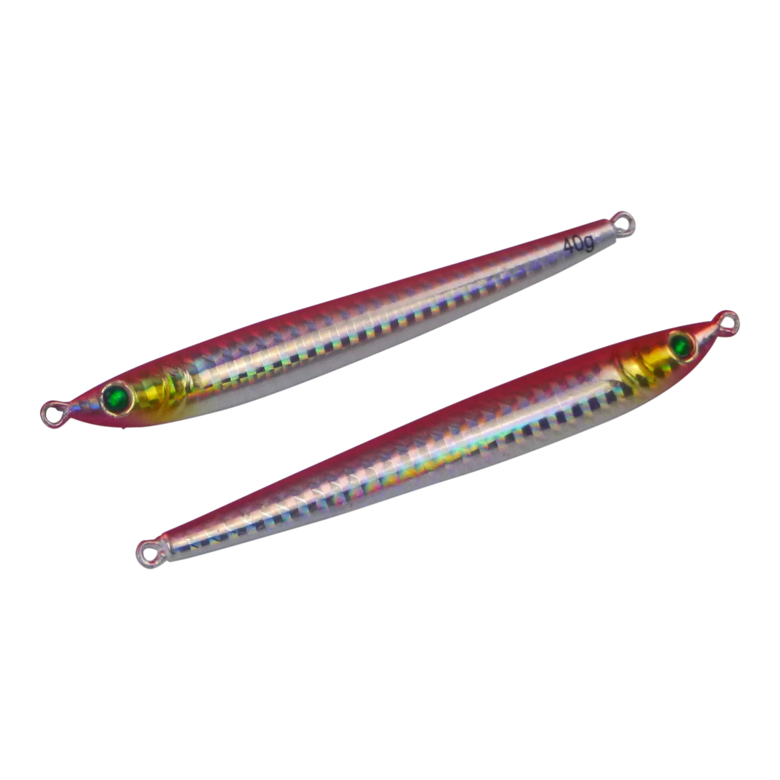 Finesse Pencil Jig, 40gm, Magenta Silver, 2 pack