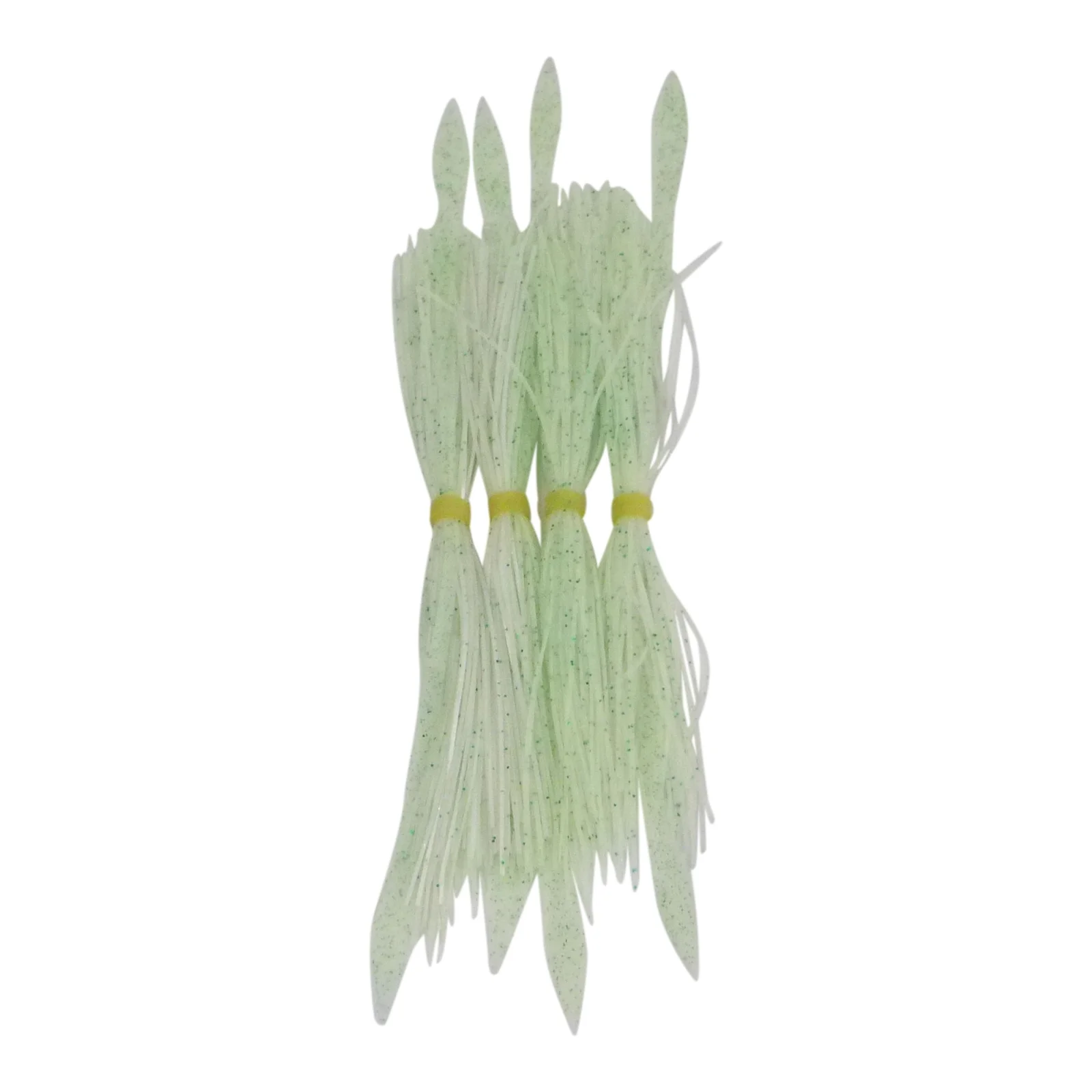 Dekoi Tailed Lure Skirts, Lumo White