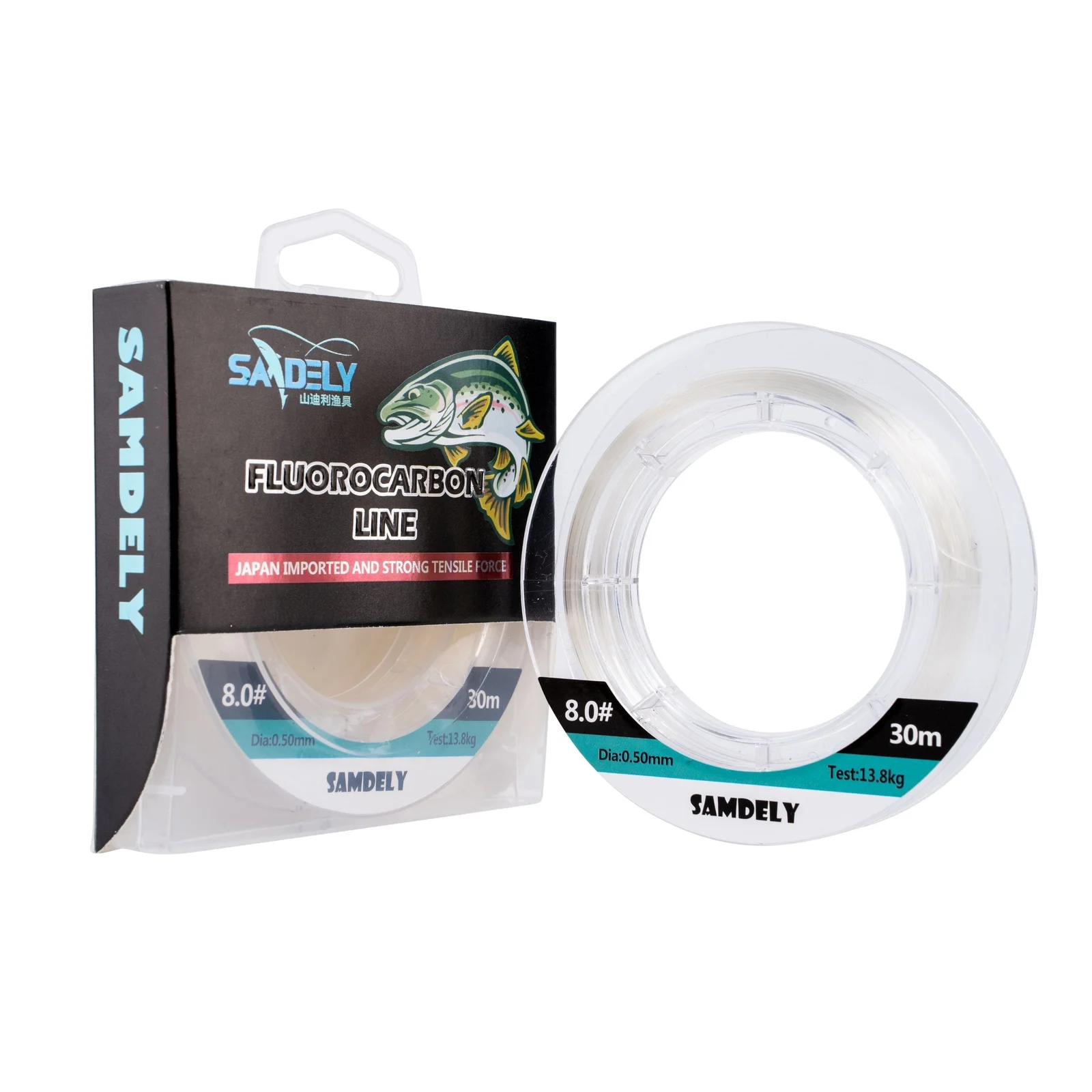 Samdely Clear Fluorocarbon Leader, #10, 35lb, 30Mtr