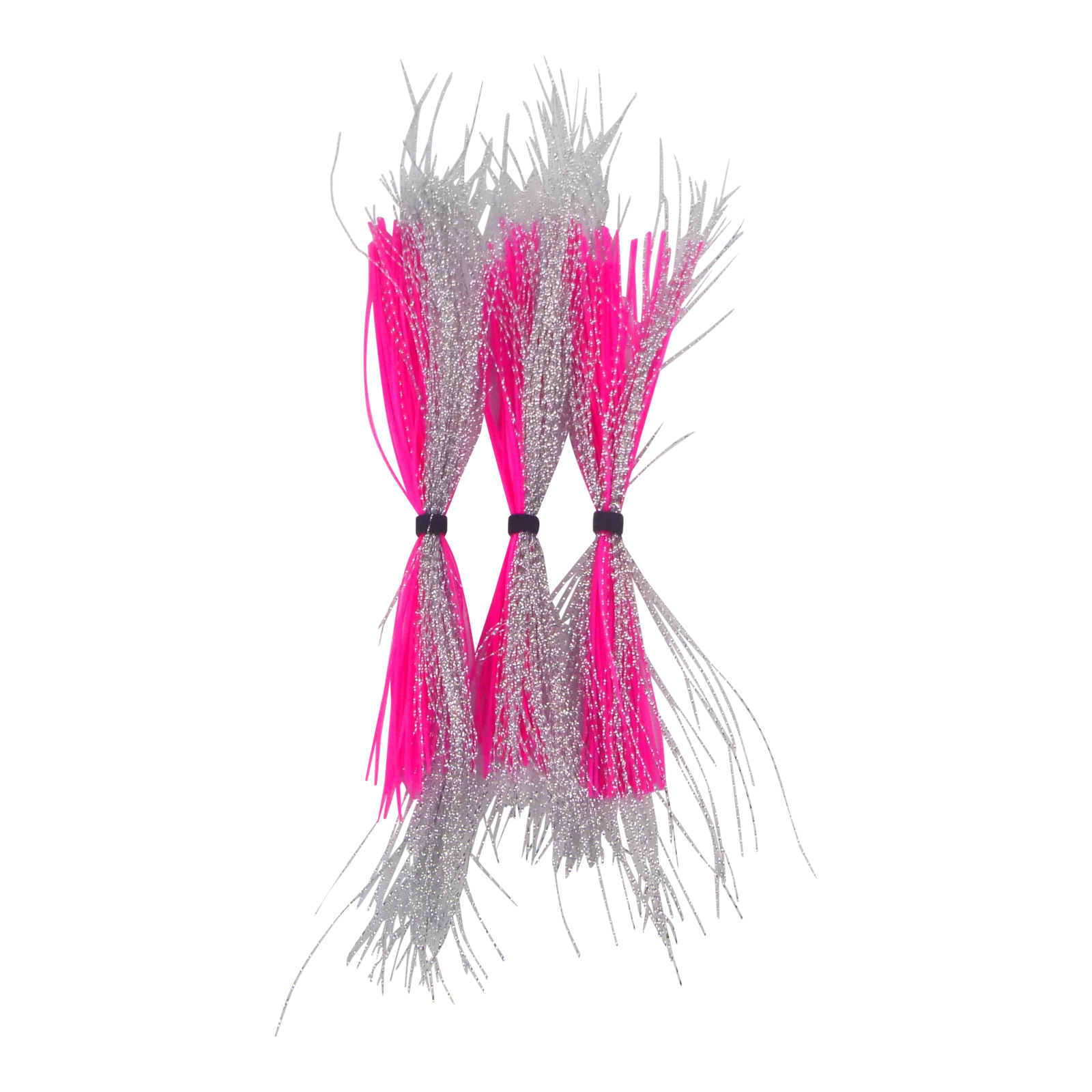 Dekoi Krystal Flash Lure Skirts, Silver Pink