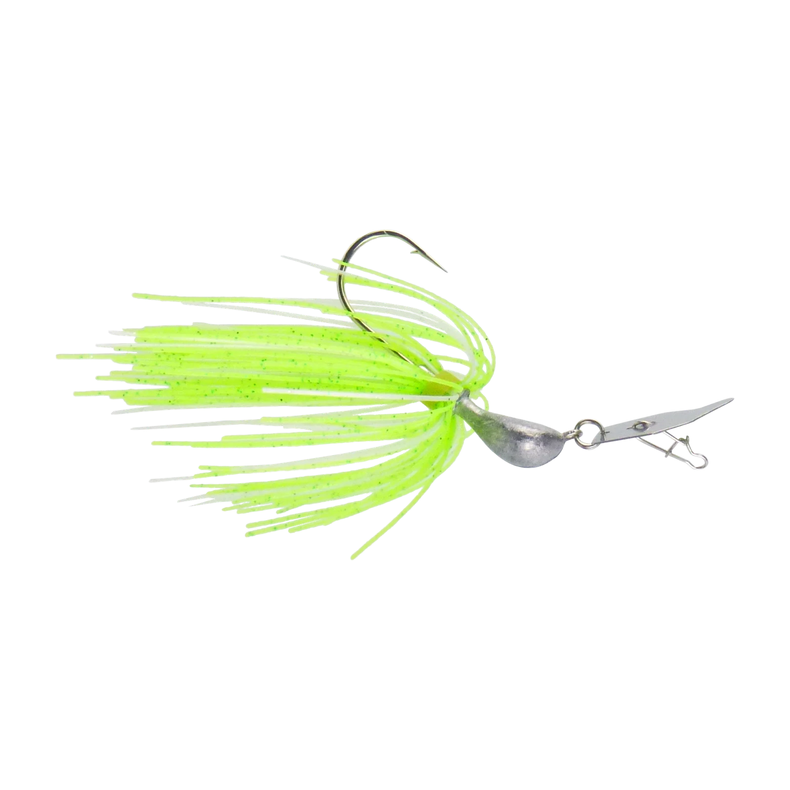 Dekoi 14gm Bladed Swim Jig, Chatterbait, Green Flash, 2 pack