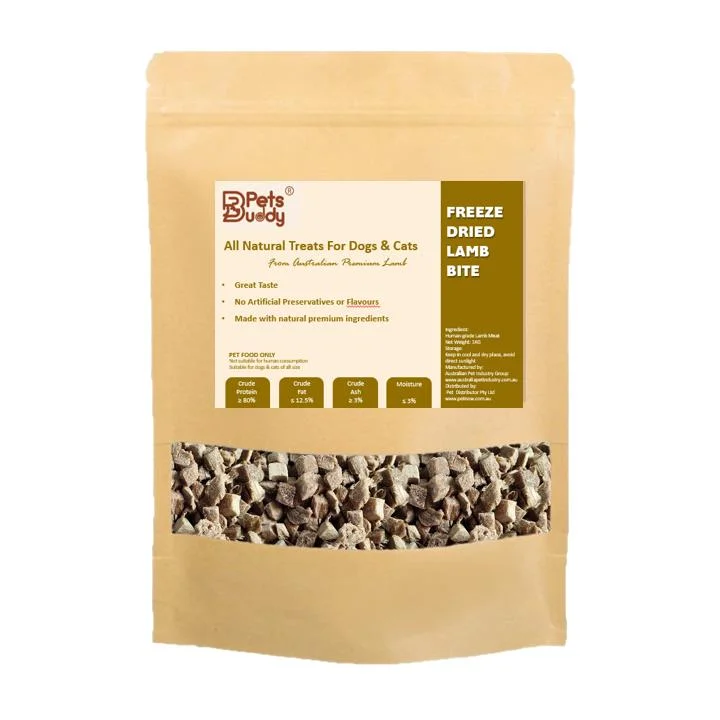 PetsBuddy Freeze Dried Treat Lamb Tongue 1kg