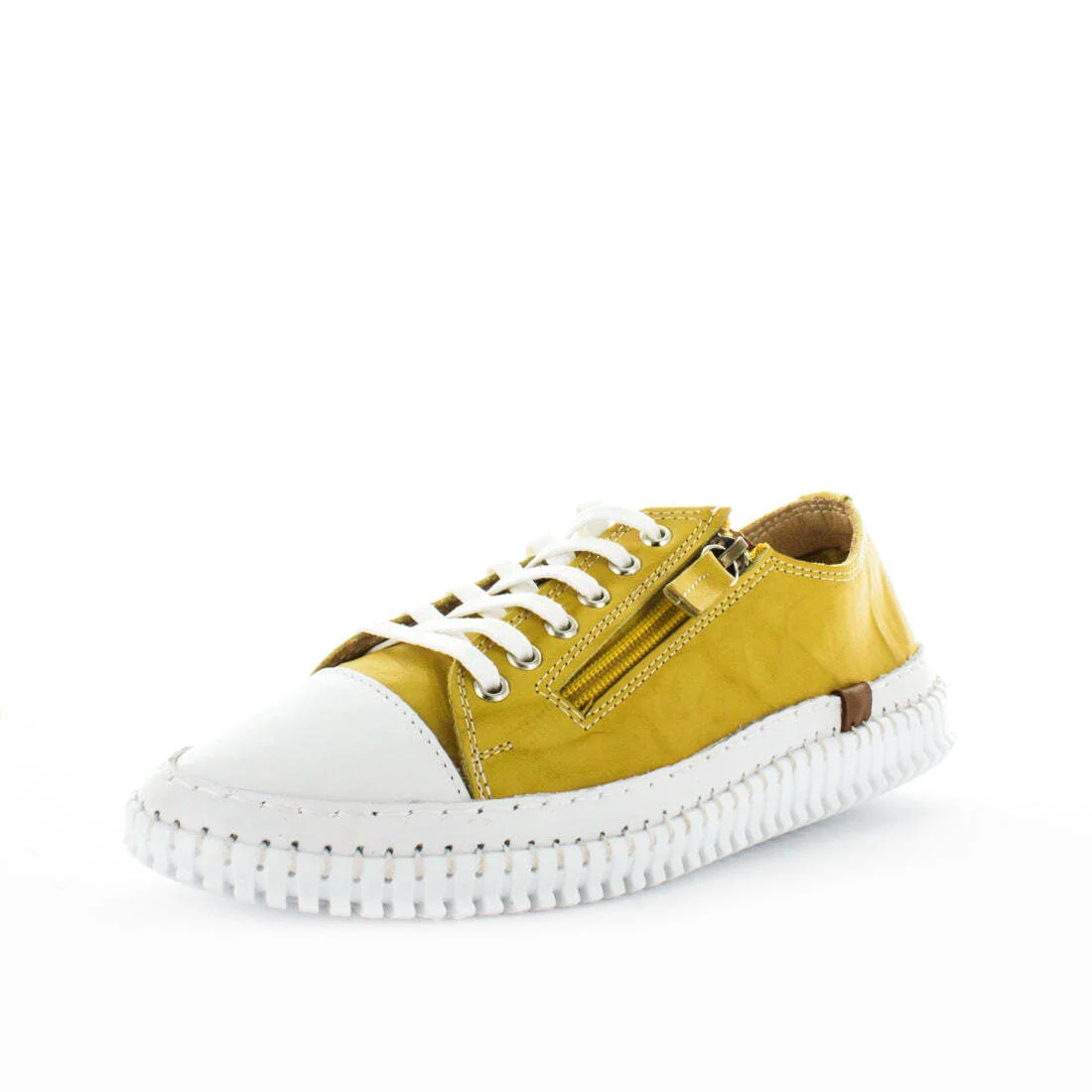 SOFT TREAD ALLINO Women's BANNAH Sneakers Mustard Shoe 37EU