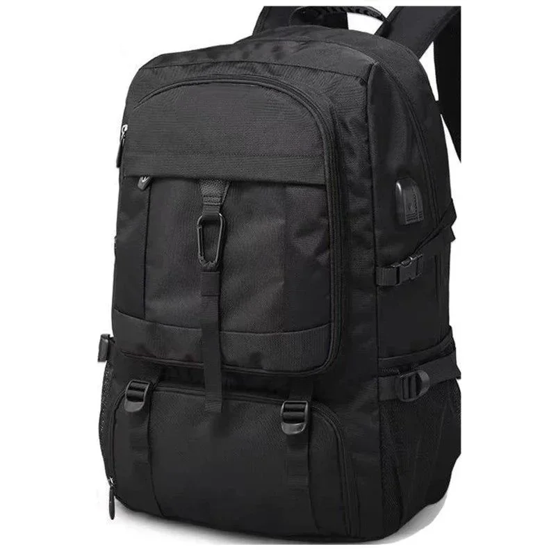 80L Mens Travel Backpack Waterproof Black
