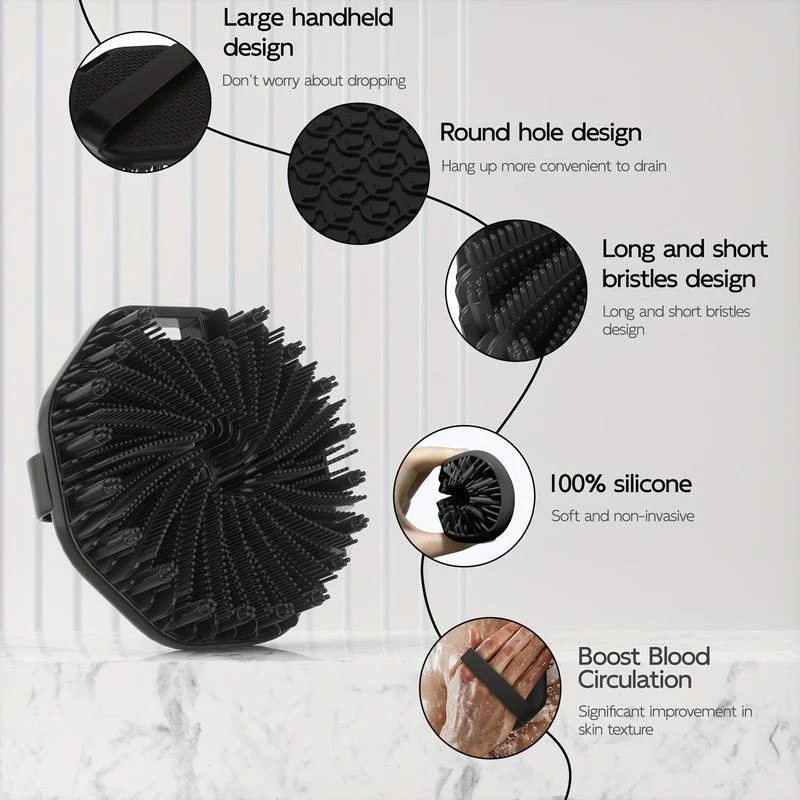 Silicone Bath Brush Set Gentle Exfoliating