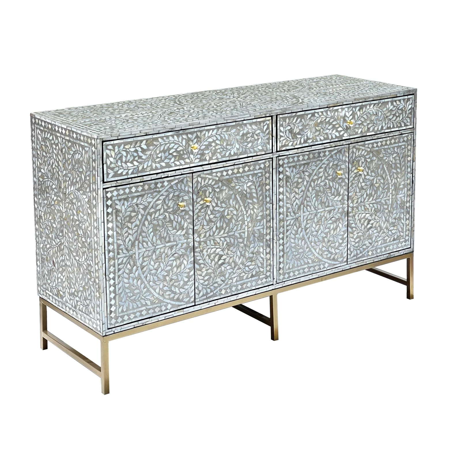 MOTHER OF PEARL HAND MADE SWISH SIDEBOARD