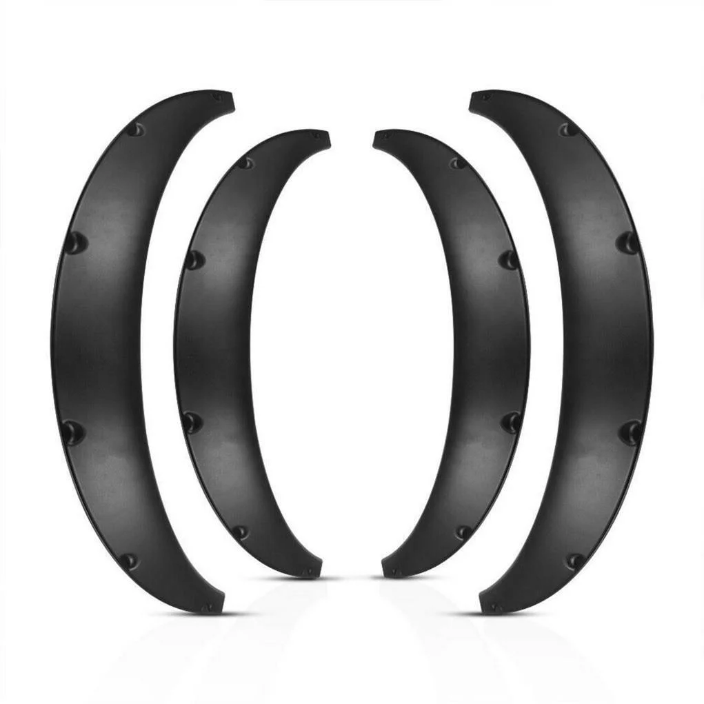 4 Pcs Universal Car Fender Flares Flexible Durable Body Wheel Extra Wide Arches
