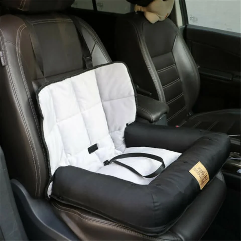 Waterproof Dog Car Seat Bed with Safety Belt