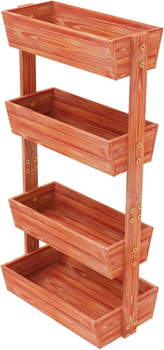 Fin Xxl Super Durable Elevated Planter Freestanding Rotatable Planter Box Garden Bed