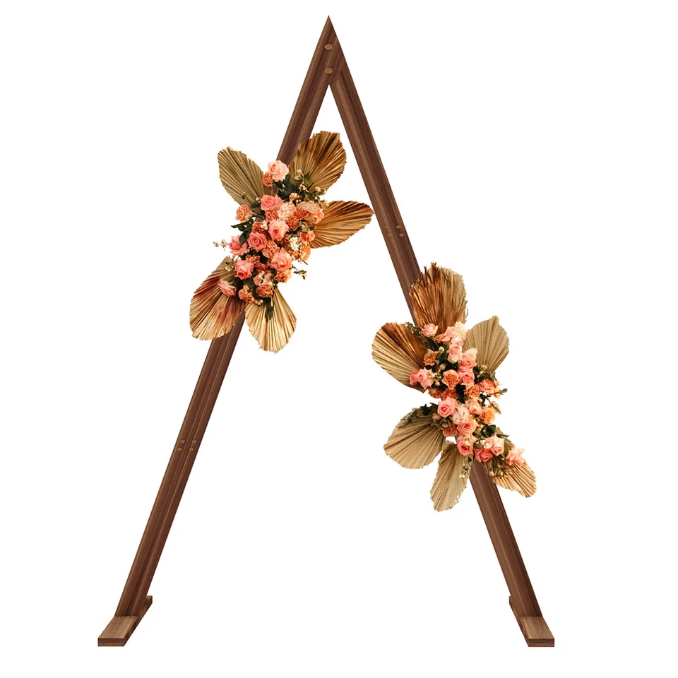 Set of 2 Nesting Wood Wedding Arch Huge Decorative Garden Wedding Backdrop Stand