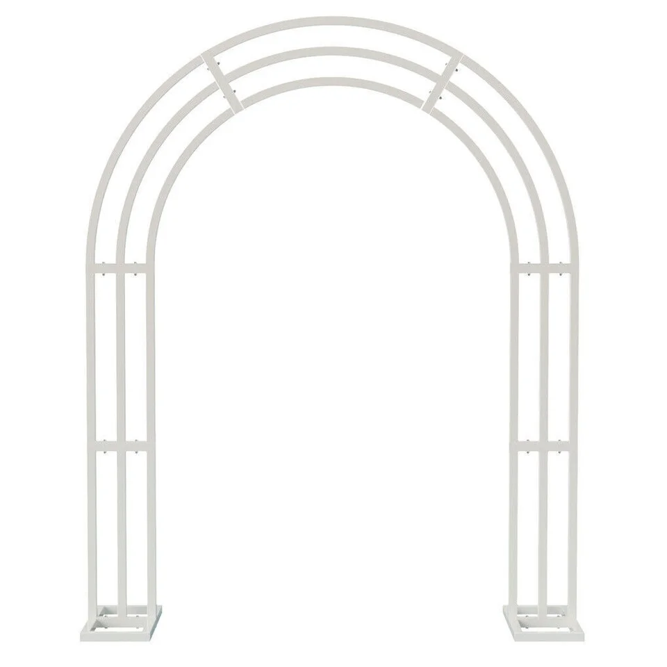 Heavy Strong Metal Wedding Arch Garden Arbor Floral Backdrop Stand Indoor Outdoor