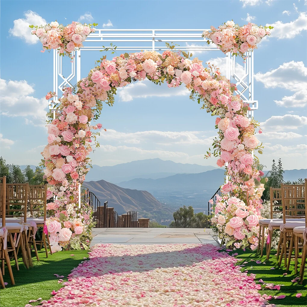Fin 2.5M Oversized Metal Wedding Arch Stand Proposal Birthday Party Banquet Decor