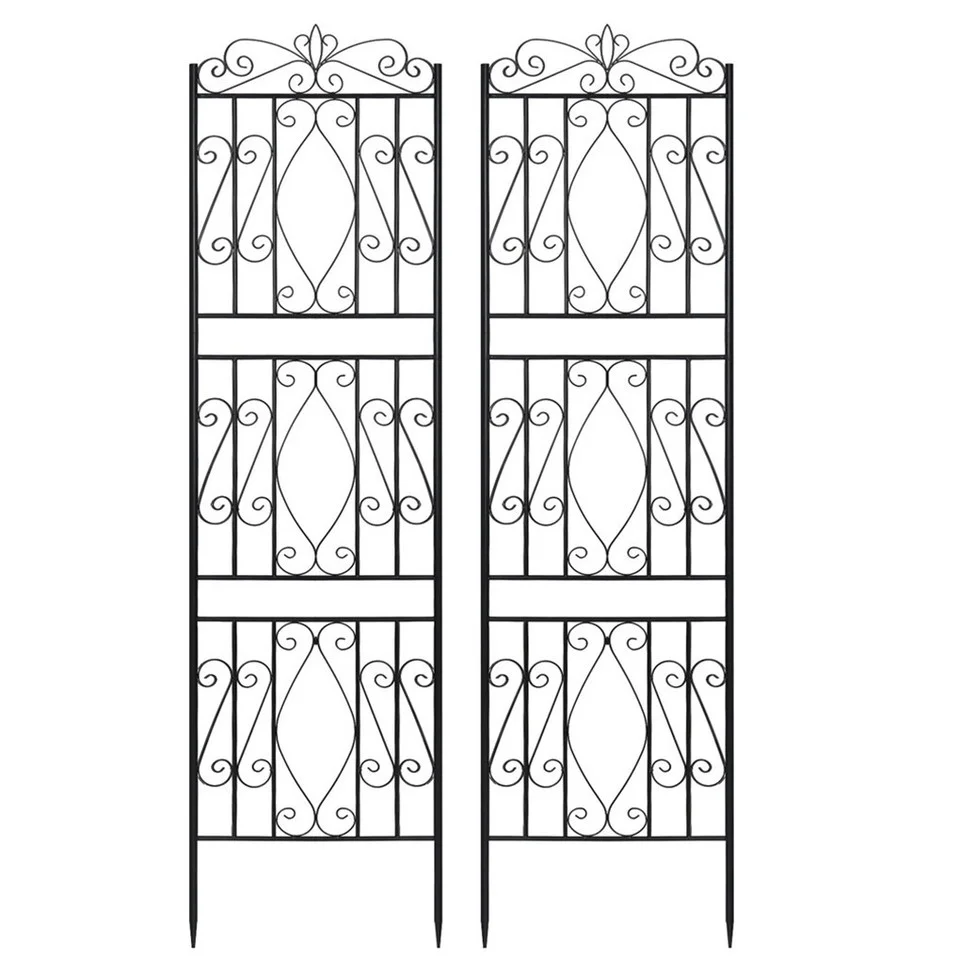 Large Metal Garden Trellis for Outdoor Yard & Patio