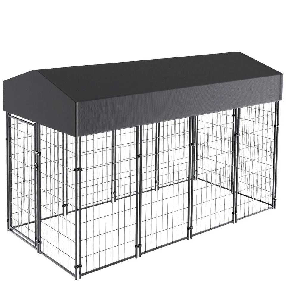 Large Jumbo Outdoor Dog Kennel Heavy Duty Pet Playpen Pre-galvanized Animal Cage Fence
