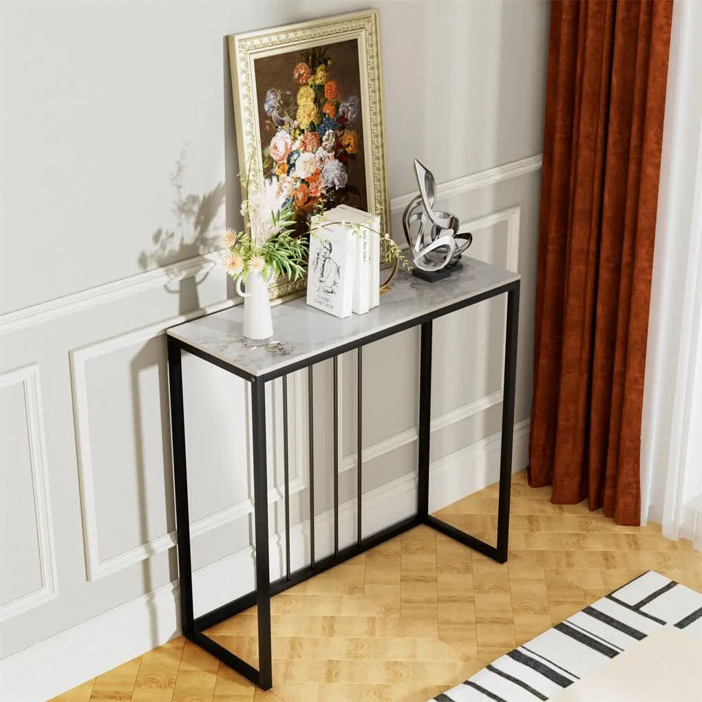 Glossy Sintered Stone Hallway Table