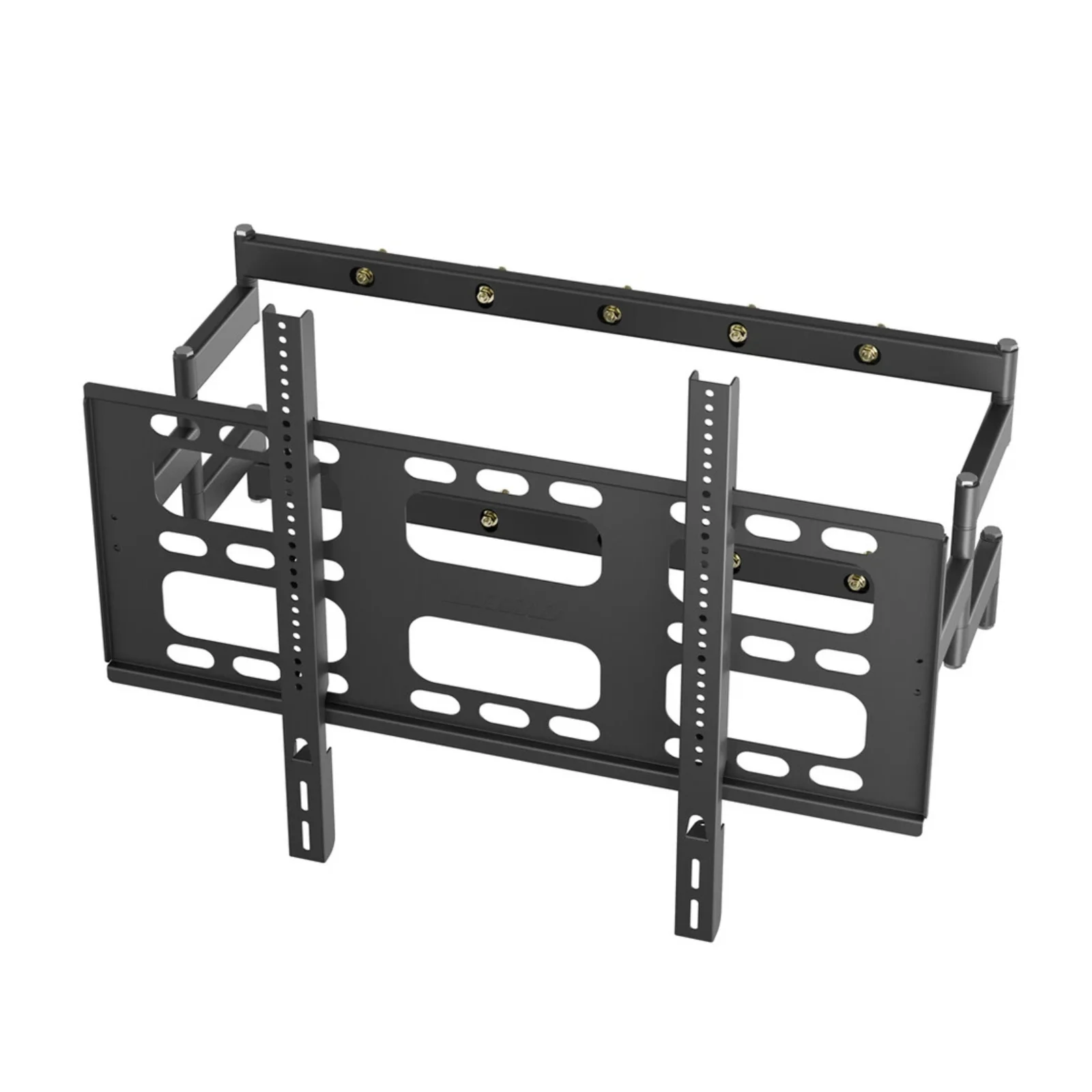 Black Heavy-Duty Swivel TV Wall Mount With Articulating Arm Support