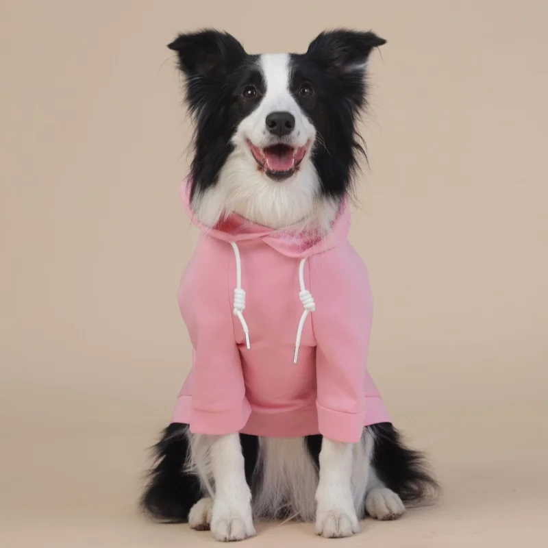 6XL Pink Cute Dog Hoodie with Adjustable Drawstring - Available in Various Sizes