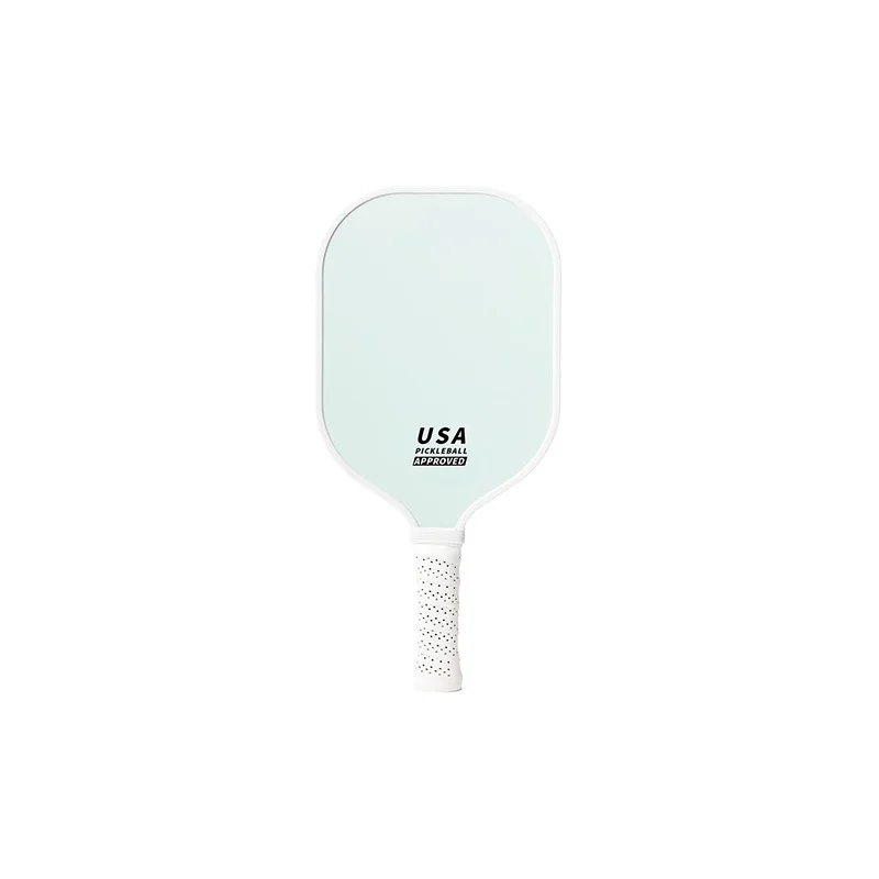 Light Green Fiberglass Pickleball Paddle - Lightweight 215g with Anti-Slip TPU Grip for Outdoor Sports