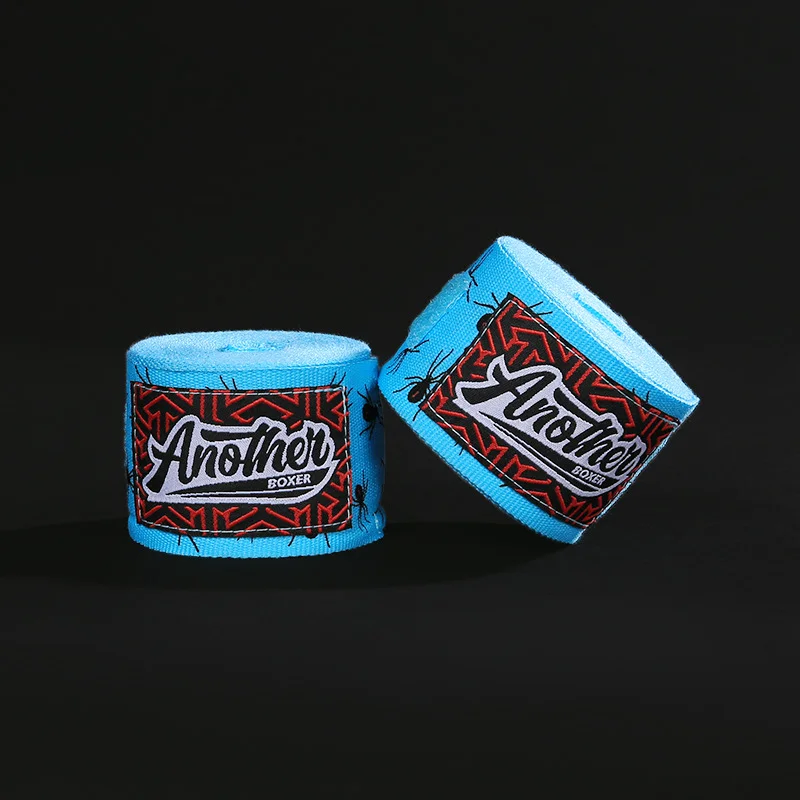 Blue Spider Pro Grade 5m Boxing Hand Wraps - Printed Elastic Bandages for Training & Combat Sports (1Pair)