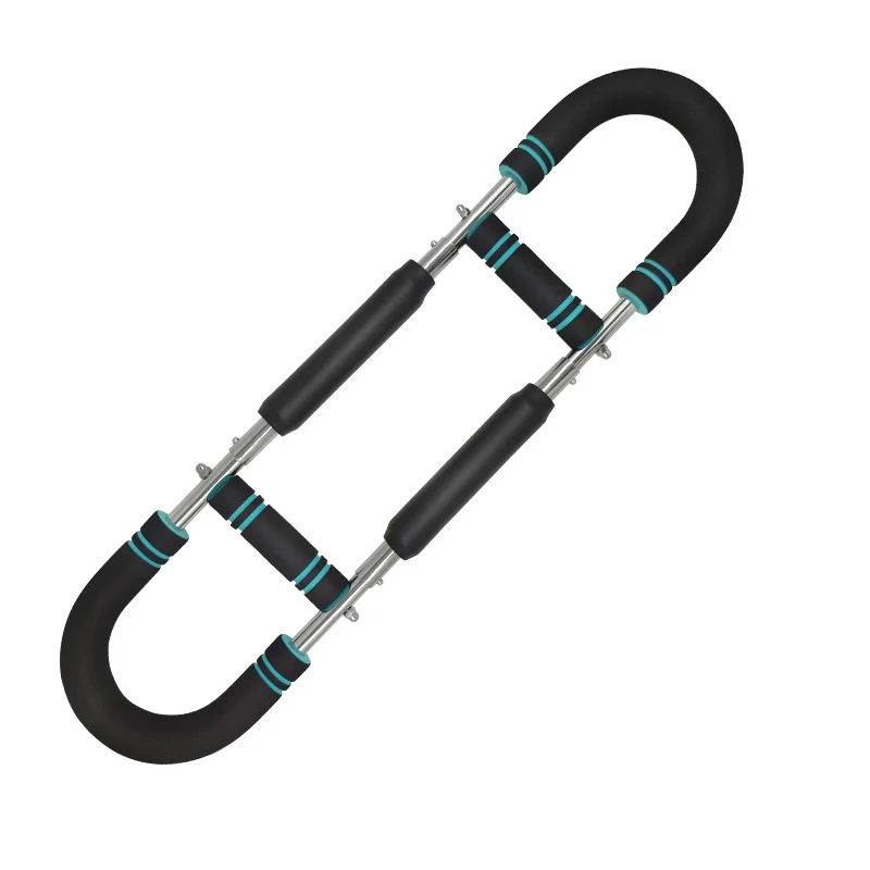 Blue Black Adjustable U-Shaped Arm Exerciser - For Home Fitness Strength Training (30kg)