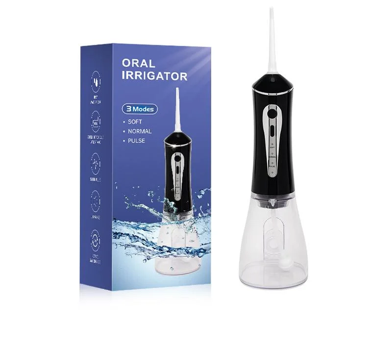 CharmHome Portable Oral Irrigator - 3 Modes, 140 PSI, IPX7 Waterproof(black)
