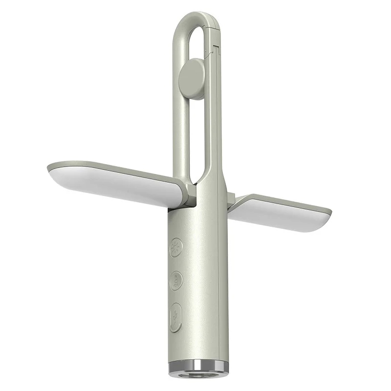 Multi-Function Folding LED Camping Lantern & Flashlight - USB Rechargeable, 3 Light Modes + SOS(Light green)