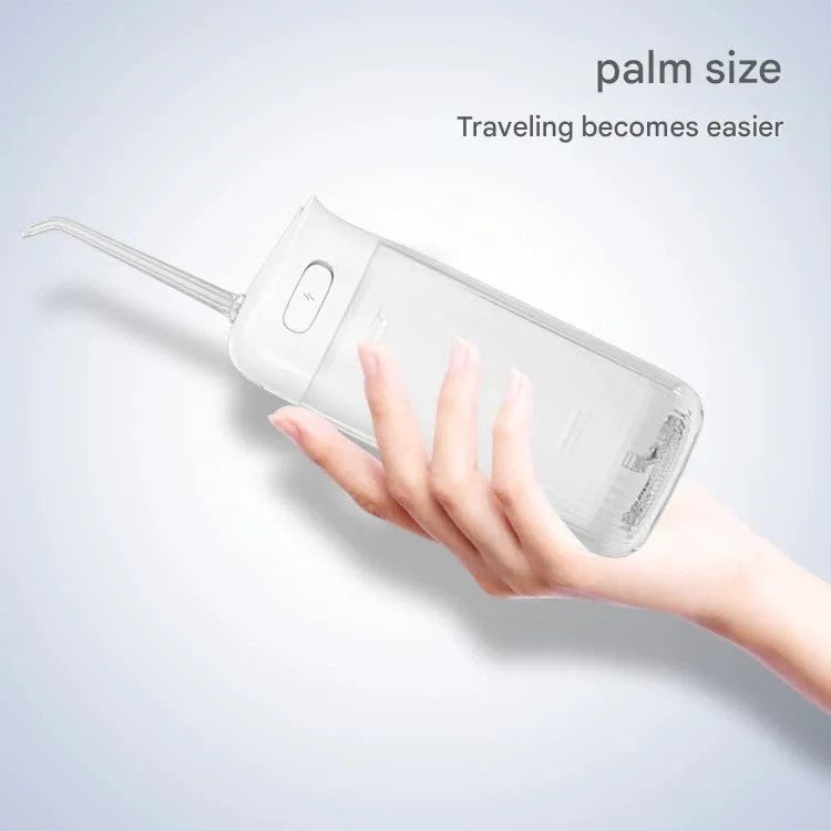 Portable Water Flosser - 70-Day Battery, 4 Modes, 5 Nozzles, IPX7 Waterproof, 200ml Telescopic Tank(white)