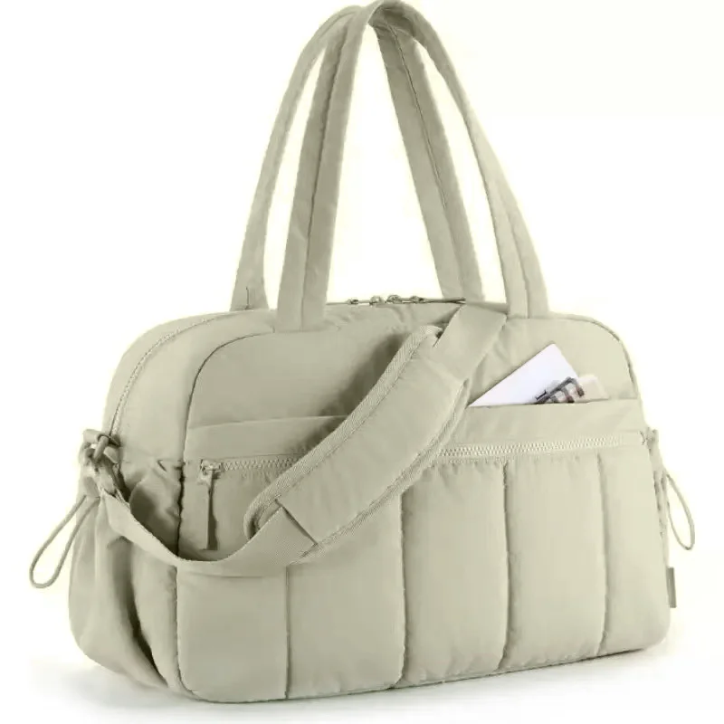 Light Green Versatile Carry-On Travel Duffel Bag - Airline Personal Item Size with Waterproof Wet Pocket & Trolley Sleeve