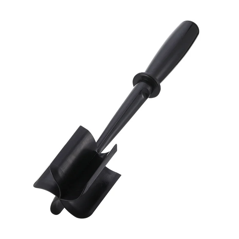 3-pieces Black Premium Heat Resistant Meat Chopper - Ground Meat Masher Utensil for Hamburger & Non-Stick Pans