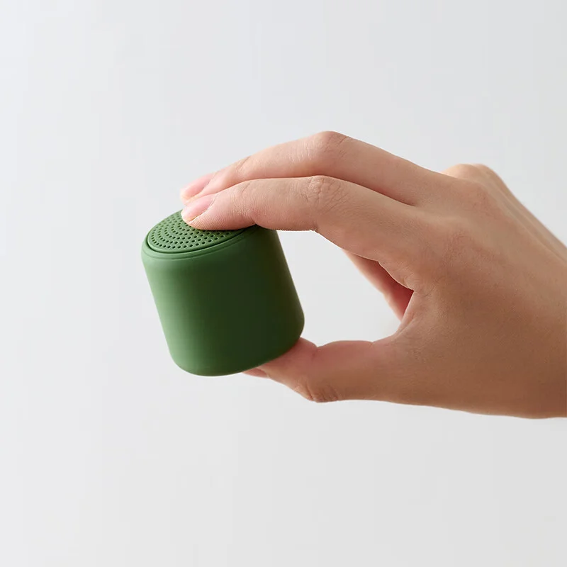 Green Mini Portable Bluetooth Speaker - Compact Wireless Speaker with Rich Bass & Dual Sound Modes