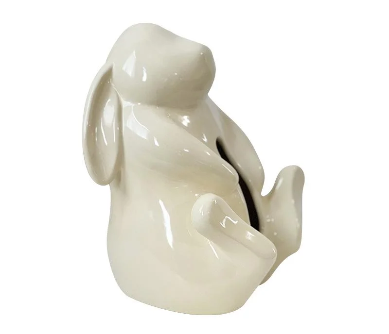 Artisan Ceramic Tissue Box Holder - Medium-High Fired Home Decor Organizer(Cream color)