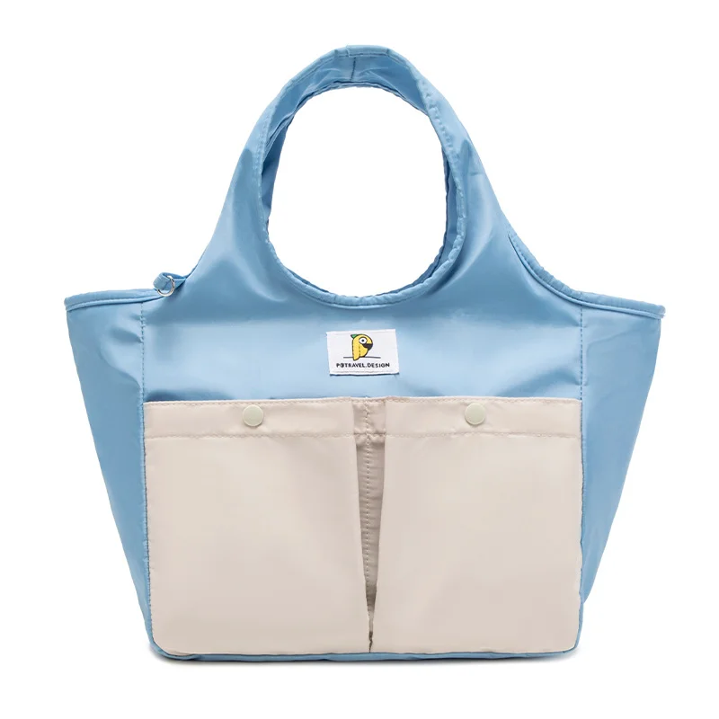 Insulated Lunch Tote Bag - Large Capacity, Multi-Pocket, Waterproof & Stain-Resistant Lining(blue)