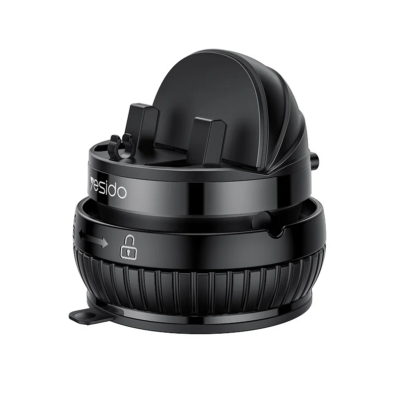 Universal Car Dashboard Phone Holder with Rotary Suction Cup & 360° Rotation(black)