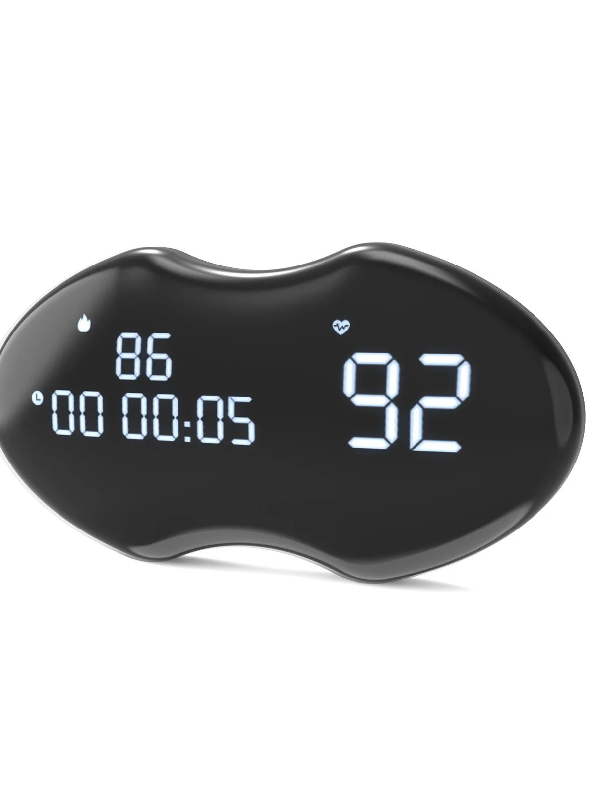 Smart Fitness Heart Rate Monitor Chest Strap with Data Display - IP67 Waterproof, Rechargeable, BLE & ANT+(black)