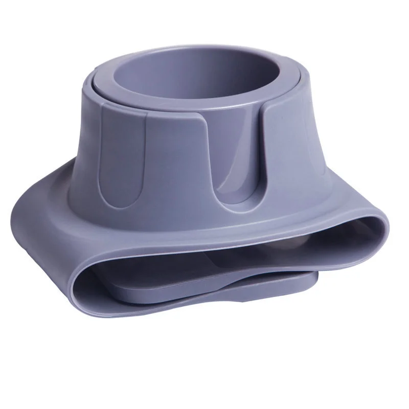 Flexible Anti-Spill Silicone Couch Arm Cup Holder - Sofa Armrest Drink Tray(Grey)
