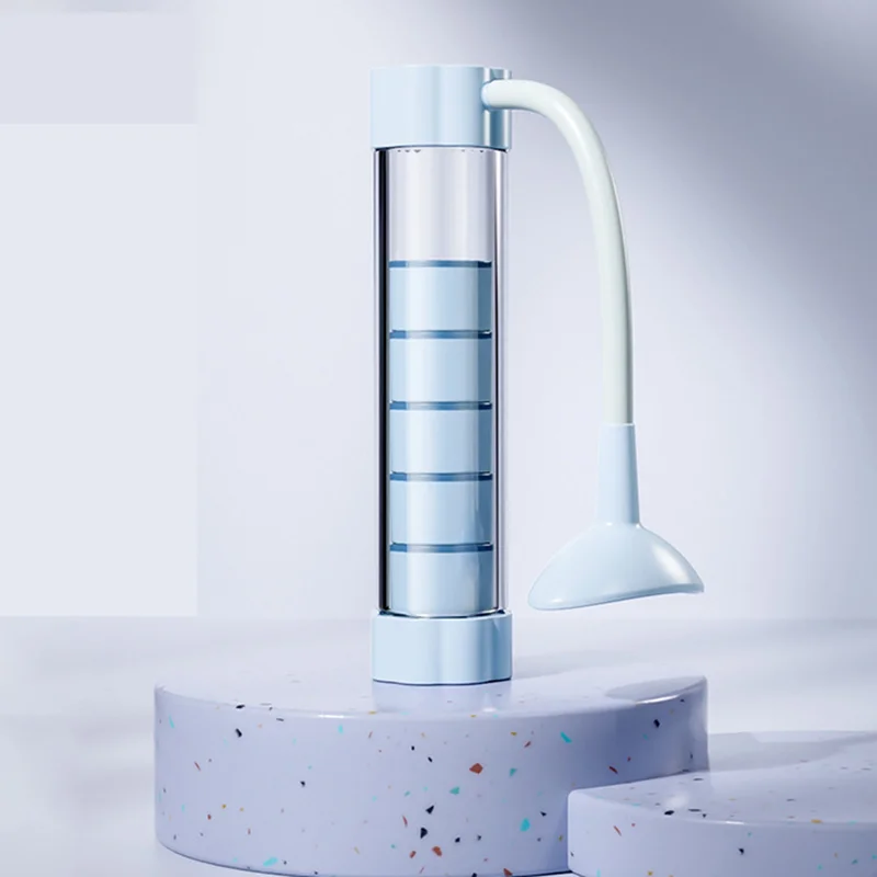 Blue Adjustable Breathing Exerciser & Respiratory Muscle Trainer - Lung Capacity, Core & Pelvic Floor Fitness Tool