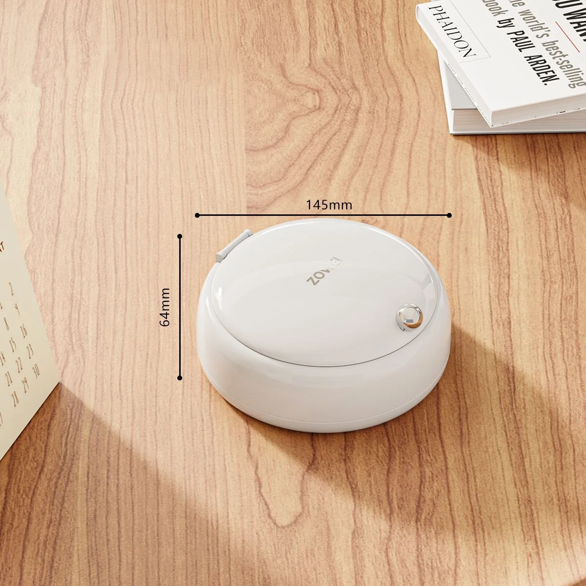 White Modern Compact Sewing Kit Organizer - All-in-One with Magnetic Needle Case