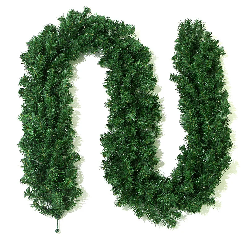 Classic Green Lush Artificial Christmas Garland - 2.7m Green Pine Vine with 280 Tips for Holiday Decor
