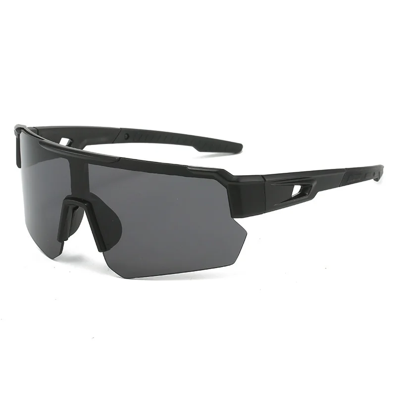 Black Unisex Sport Cycling Sunglasses - Lightweight Wraparound Eyewear for Running & Outdoor Activities
