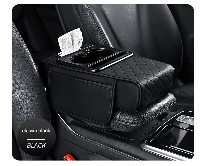 Premium Car Armrest Organizer & Comfort Pad(black)