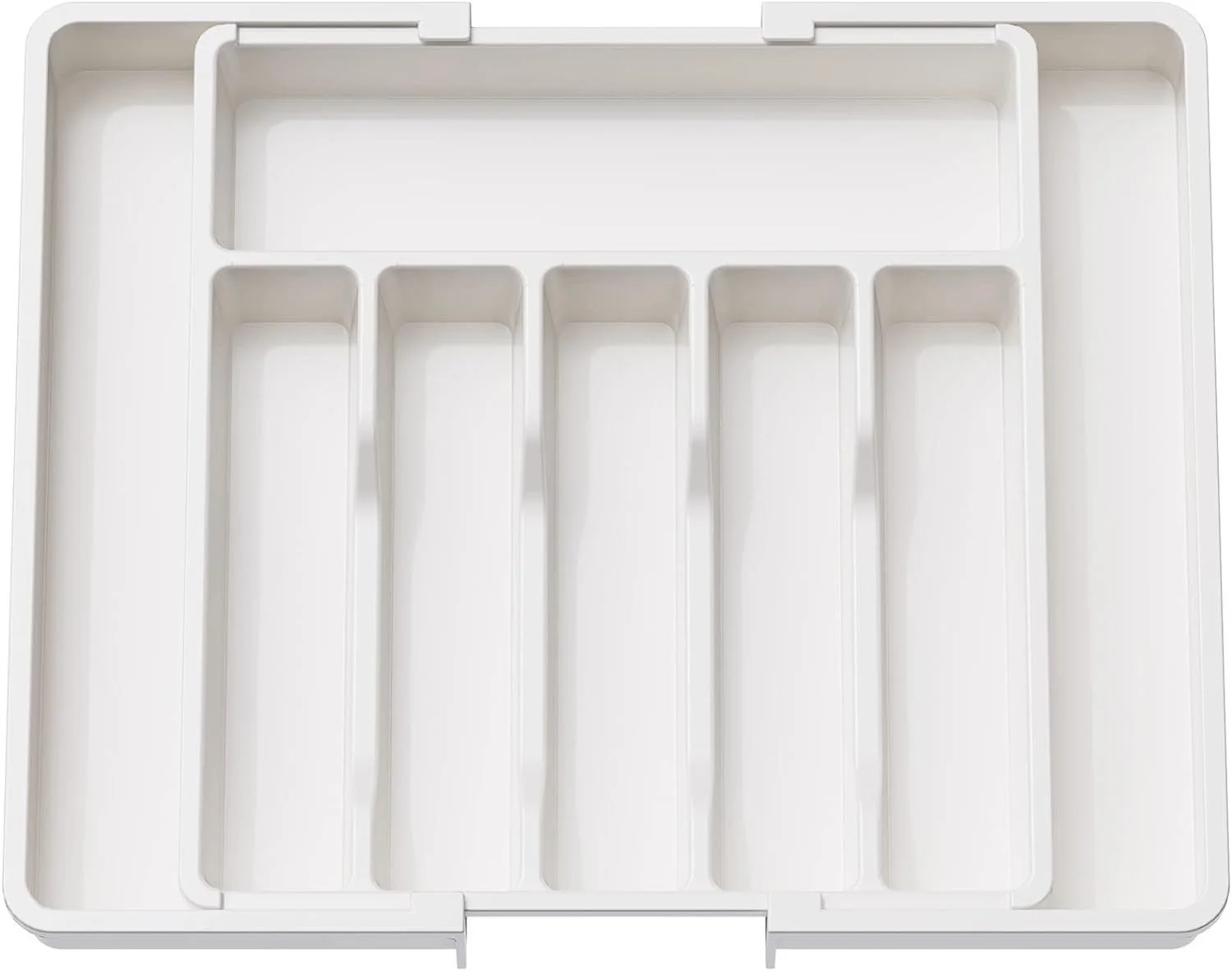 White Adjustable Cutlery Tray (33-57cm)