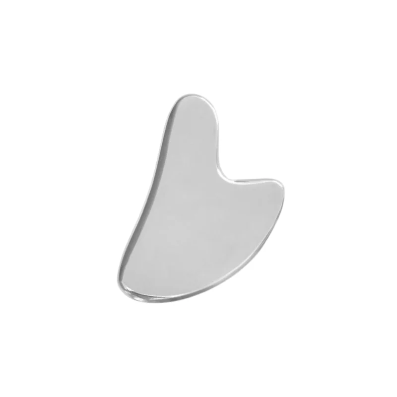Stainless Steel Heart Gua Sha Facial Tools - Medium Size (7.5x5.8cm) for Face and Body, Massager for Reducing Puffiness