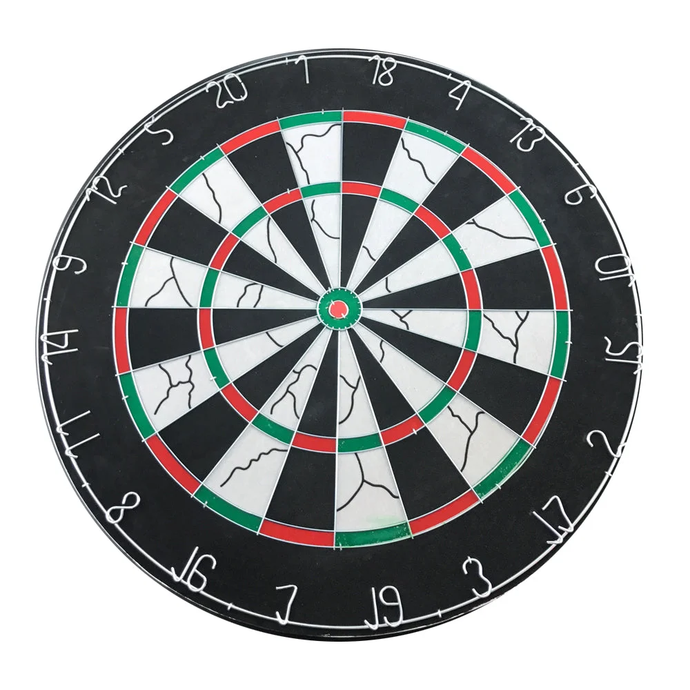 Durable Part Printing 18" Two Side Dart Board+6 Darts Steel Wire Inlay